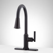 Signature Hardware Greyfield Single Hole Pull Down Kitchen Faucet Brushed Gold 1.8 GPM SHXCGF107BG
