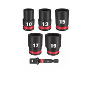 Milwaukee 49-66-7036 SHOCKWAVE 3/8 in. Drive Metric Standard 6 Point Impact Socket Set (6-Piece)