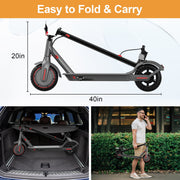 VT01 350W 8.5' Foldable Electric Scooter for Adults with APP and High Speed of 19MPH, Black - Great Performance