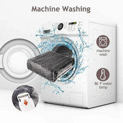 Royalcraft HE-RN-004GR Electric Blanket King Size with Dual Control 10 Heating Levels& 12 hours Auto-off Overheat Protection Grey