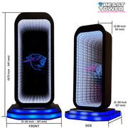 Allstar Innvoations MrBeast Feastables Gaming Headphone Stand with RGB Infinity Mirror Light, Universal Over-Ear Headset Holder, USB Powered, Matte Black