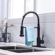 PHANCIR 2104 Kitchen Faucet with Pull Down Sprayer, Matte Black