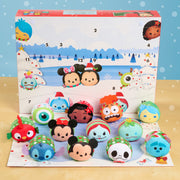 Disney Tsum Tsum Advent Calendar, 12 Collectible 3-Inch Plush Holiday Toys, Stackable Polyester Fabric