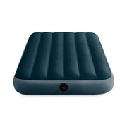Intex Dura-Beam Downy Air Mattress, Full Size, 10in Bed Height, Fiber-Tech Construction, 600lb Capacity, Green, 64758E