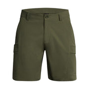 Under Armour Fish Hunter 2.0 Men's Cargo Shorts, Water-Repellent, 4-Way Stretch, Marine OD Green, 9 in Inseam, 42