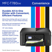 Brother INKvestment Tank 780 Wireless Color Inkjet All-in-One Printer with Duplex Printing, 150-Sheet Tray, MFC-T780DW