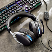 onn HZ-WD-GX Gaming Headset with 7.1 Virtual Surround Sound, Black