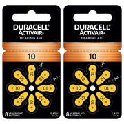 Duracell EasyTab Hearing Aid Batteries Size 10, Yellow, 16 Count, Long-Lasting Power, Extra-Long Tabs, 5001070
