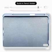 Aoub Keyboard Case for iPad 11th Generation 11 in, 10th Generation 10.9 in, Magnetic Detachable Bluetooth Keyboard, Pencil Holder, Rechargeable, Blue