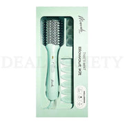 Mermade Hair That's Mint Three Piece Blowout Kit, Ionic Blow-Dry Brush with Three Heat Settings, No Crease Clips, Velcro Rollers, Limited-Edition Mint Color