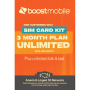 Boost Mobile Preload 3mo/Unl GB Boost Mobile Preloaded SIM Card, Bring Your Own Device, 3month