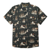Marsh Wear Hagood Men's Button Up Shirt, Vintage Black, Short Sleeve, Premium Cotton, Wrinkle-Resistant, Added Stretch, 2XL