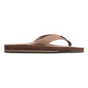 Rainbow Sandals Men's Double Layer Premier Leather Sandal, Dark Brown, 1