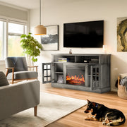 Myfurnideal PIWFS01G Electric Fireplace TV Stand for 65