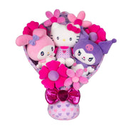 Jazwares Hello Kitty and Friends 12-Inch Plush Valentine's Bouquet, Customizable Plush Arrangement, Multicolor, Ages 6+