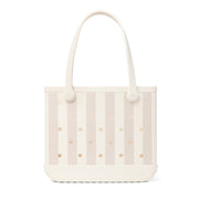 Bogg Bag Baby Bogg Tote Bag Diaper Satchel Durable EVA Tip-Resistant Ribbed Bottom Beachside Stripe