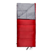 Ozark Trail 50-Degree Warm Weather Rectangular Sleeping Bag, Red, 33