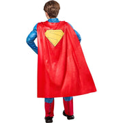 Rubies 1001910 SM Superman Costume for Boys, Muscle Chest Jumpsuit with Attached Gold Belt and Full-Length Cape, Blue, Small (6/7)