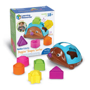 Learning Resources Spike Fine Motor Hedgehog Poppin Shapes Sorter, Soft Silicone Shapes, Toddler Educational Toy, BPA-Free