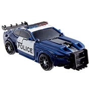 Hasbro Transformers Studio Series Barricade Deluxe Class 4.5-Inch Action Figure with 8 Accessories, Blue and Black, G1928
