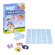 Bluey Find & Match Game, 72 Character Tiles, Tile-Matching Memory Game for 2-4 Players, Ages 3+