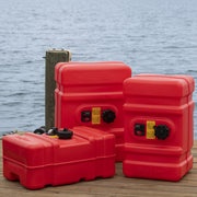Scepter 8668 12-Gallon Rectangular Portable Fuel Tank, Red
