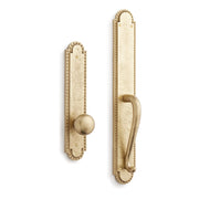 Marconi Solid Brass Dummy Entrance Door Set with Knob - Satin Brass