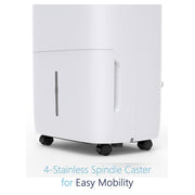 JHS D026B-50PTP Energy Star 4500 sq ft 50 Pint Dehumidifier, White