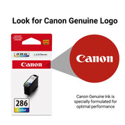 Canon CL-286 Tri-Color Ink Cartridge, Standard Yield, Compatible with PIXMA TR7820, TS7720, TS7722, 6217C001