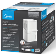 Midea MAD20S1QWT Cube 20-Pint Smart WiFi Dehumidifier, Coverage Up to 2,000 Sq. Ft., 20 Pint