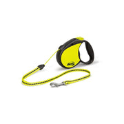 Flexi PN1.216.S NEORE.12 Neon S Cord Leash 16 ft, Black/Neon Small Retractable
