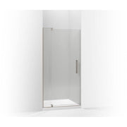 Kohler 707531-L-BNK Revel Frameless Pivot Anodized Shower Door, Brushed Nickel, 70-in H x 35.125-in to 40-in W