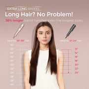 TYMO CurlPro Plus Automatic Rotating Curling Iron, 1'', Gold