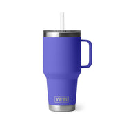 Yeti Rambler 35 oz Travel Mug with Straw Lid, Ultramarine Violet, Stainless Steel, Vacuum Insulated, Cup Holder Compatible, 81628621