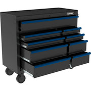 HART 91-577-0151 42-Inch 9-Drawer Heavy-Duty Rolling Tool Cabinet, Steel Garage Storage with Lock