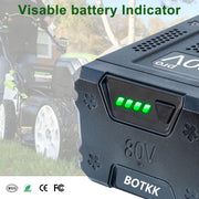 BOTKK Power Tool Battery, 80V Max, 3000mAh High Capacity Replacement for Kobalt KB2580-06 KB680-06 KB280-06