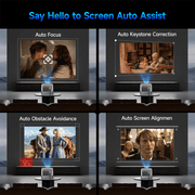 Magcubic Smart Projector HY350GT, Portable Mini Projector with 4K Support, 900 ANSI Lumens, Built-In TV Stick, Auto Focus, Obstacle Avoidance, Voice Control