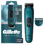 Gillette Intimate i3 Men's Pubic Hair Electric Trimmer, Blue