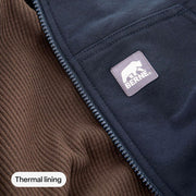 Berne Men's Heritage Thermal-Lined Full-Zip Hooded Sweatshirt, Charcoal, 3XL, Big & Tall, SZ101