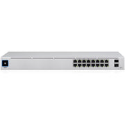 Ubiquiti Networks UniFi Switch USW-16-POE, 16-Port Managed Layer 2 Gigabit Ethernet with 8 PoE+ Ports and 2 SFP, Rackmount