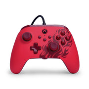 PowerA Advantage Wired Controller, Red Flame, Hall Effect Thumbsticks, 3-Way Trigger Locks, Dual Rumble Motors, USB-C, Compatible with Xbox Series X|S and Xbox One, XBGP0521-01V