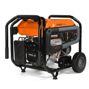 Generac GP6500 Portable Gas Generator, 8125 Starting Watts, 6500 Running Watts, PowerRush Technology, COsense Carbon Monoxide Detection, 10.5 Hour Runtime, Heavy Duty Steel Frame, Orange and Black, 76802