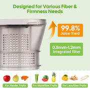 Inkbird ISJ-01 Juicer Machine, Cold Press Juicer with Wide Mouth Feed Chute and Pre-cutter
