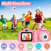 Rirool TIO-MCER-164 HD Kids 13MP Selfie Photo Digital Camera, Pink