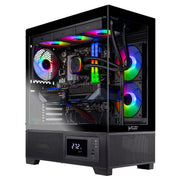 Skytech Gaming Azure 3 Plus Desktop PC, AMD Ryzen 7 9800X3D, AMD Radeon RX 9070 XT 16GB, 32GB DDR5 RAM, 1TB Gen4 NVMe SSD, 360mm ARGB Liquid Cooling, Black Tempered Glass