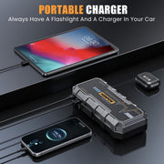 HOMPOW 7000A Car Jump Starter, 26000mAh Portable Battery Booster, 12V with LED Flashlight and USB Quick Charge 3.0, for Gas Engines up to 10L and Diesel up to 12L, G05