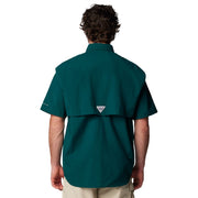 Columbia Bahama Short-Sleeve Button-Down Shirt - Midnight Teal - 2XL