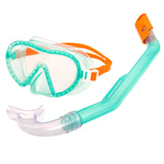 Dolfino WMC10017B2BX Swim Mask & Snorkel Set for Children, Latex Free, Hypoallergenic, Blue