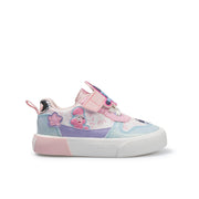 Bluey GTBY26GU002 Bluey & Bingo Toddler Girls Glitter Court Sneaker, Size: 12 Toddler, Blue Pink