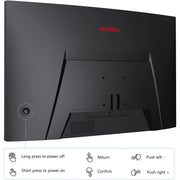 KOORUI 27E6QC 27 Inch Computer Monitor, QHD 2560P Gaming Monitor 144Hz(1ms, 1800R Curved VA Panel, DP1.2+HDMI*2, Build-in AdaptiveSync, Narrow Bezel with Ultra-Thin), Tilt Adjustable,Eye Care